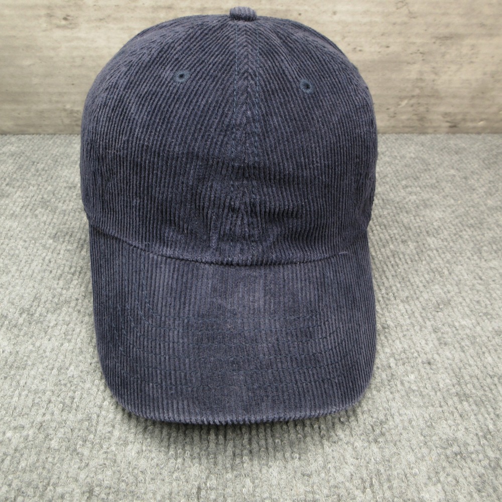 Newhattan Hat Cap Mens Strap Back Blue Corduroy J Gali East Hampton Preppy